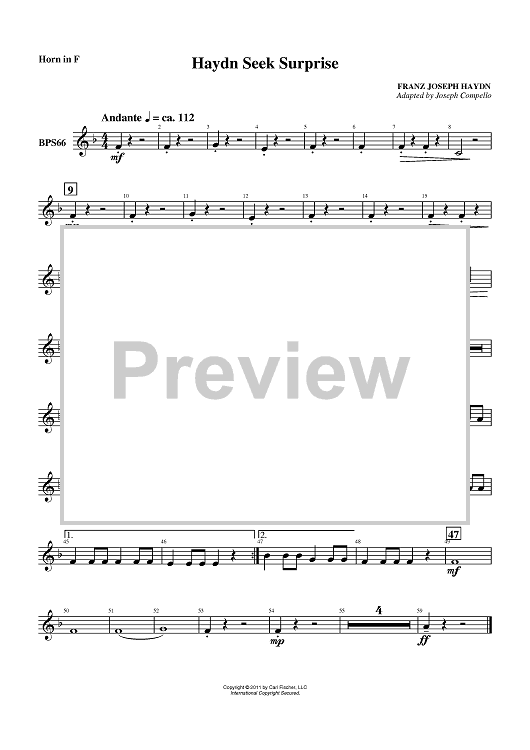 Haydn Seek Surprise - Horn in F