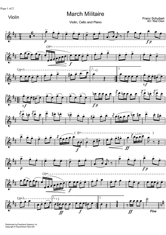 March Militaire Op.51 No. 1D773