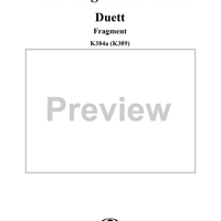 Duet: Welch angstliches Beben (Fragment), K384a (K389)