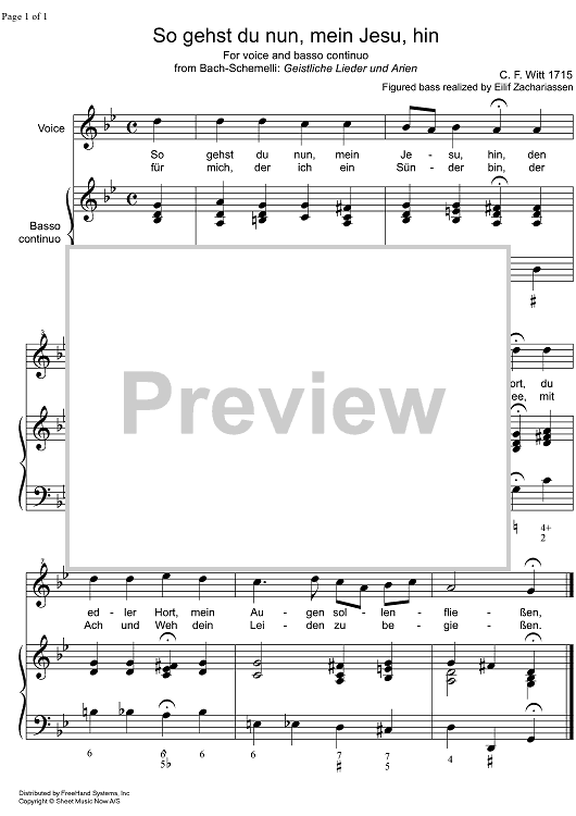 So gehst du nun, mein Jesu, hin