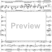 Trio Sonata in B-Flat Major, Wq161/1 - Piano Score