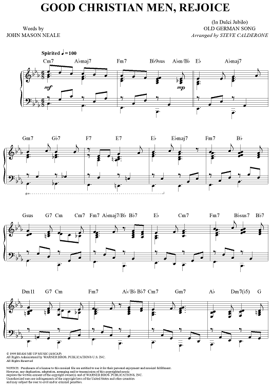 Good Christian Men, Rejoice