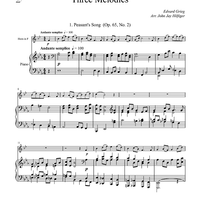 Three Melodies - Piano Score