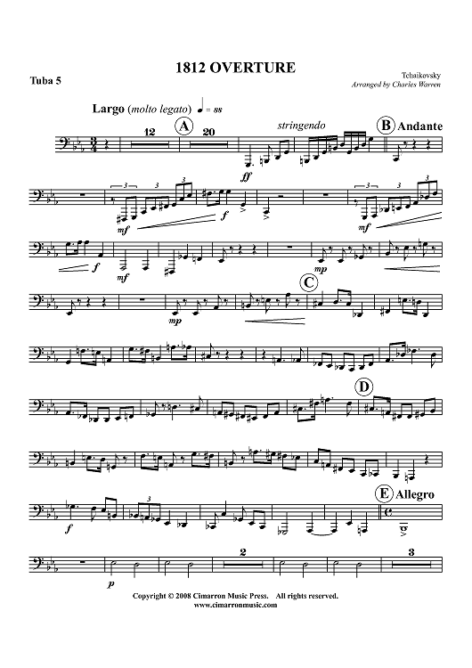 1812 Overture (Overture Solennelle) - Tuba 5