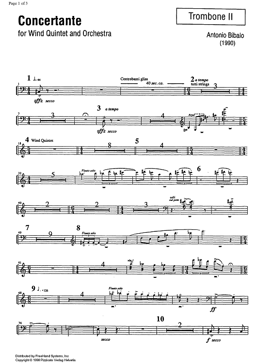Concertante - Trombone 2
