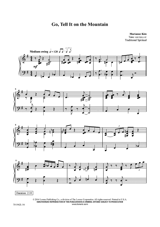 Go, Tell It on the Mountain