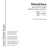 Ständchen Op.106 No. 1