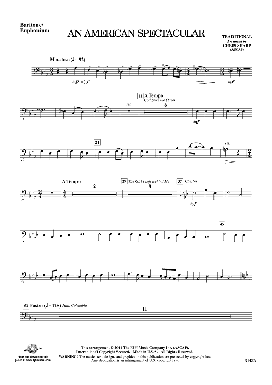 An American Spectacular - Baritone/Euphonium