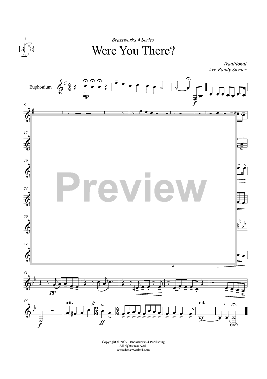 Were You There? - Euphonium TC