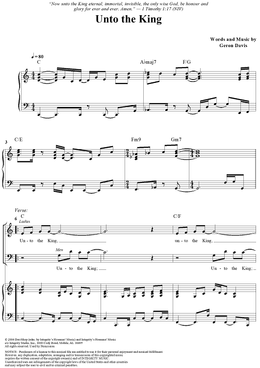Unto The King