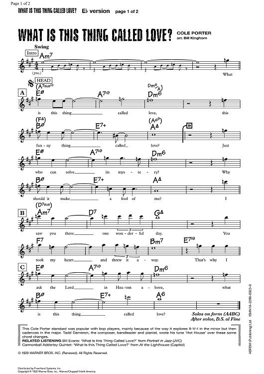 What Is This Thing Called Love?