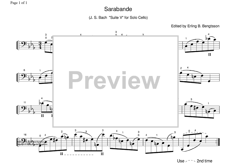 Suite No. 5 c minor BWV 1011 - Cello
