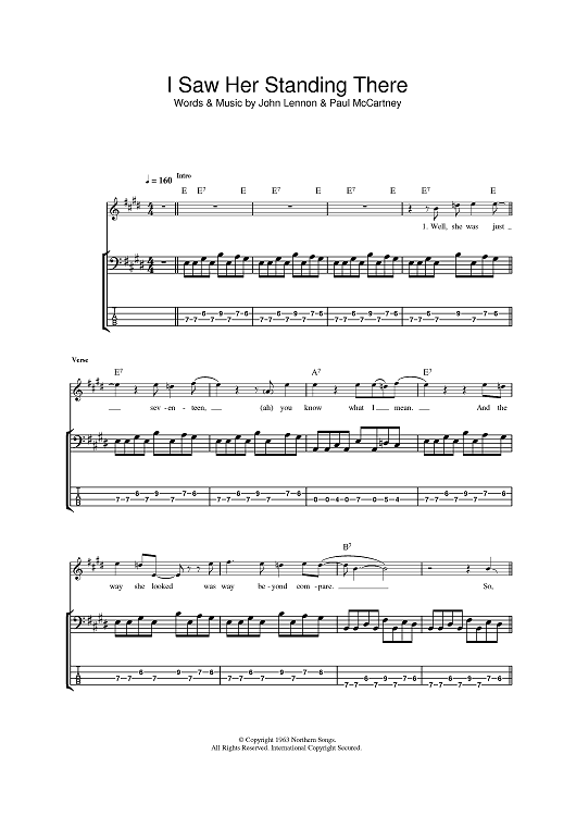 I Saw Her Standing There