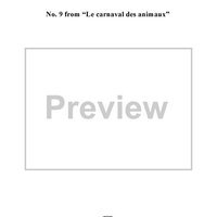 Le carnaval des animaux, No. 9: Cuckoo in the Hearts of the Woods - Score