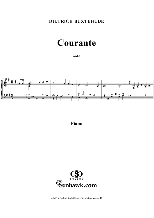 Courante in G Major (Anh7)