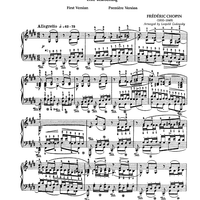 No. 17 - Étude Op. 10, No. 9 (First Version)