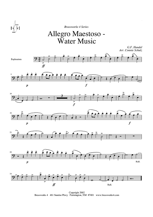 Allegro Maestoso - Water Music - Euphonium