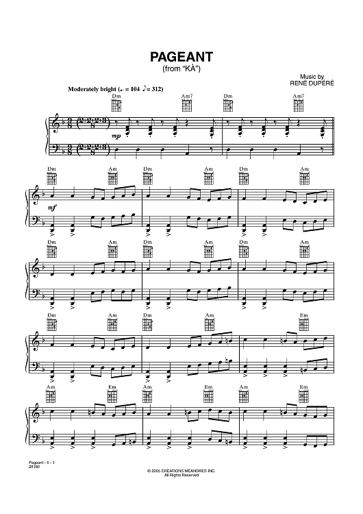 PAGEANT (from “KÀ”)