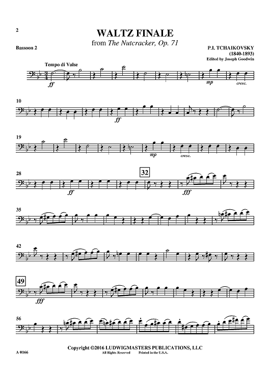 Waltz Finale from The Nutcracker, Op. 71 - Bassoon 2