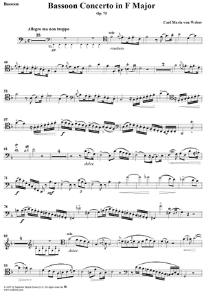 Bassoon Concerto in F Major - Bassoon