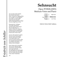 Sehnsucht Op.39 D636