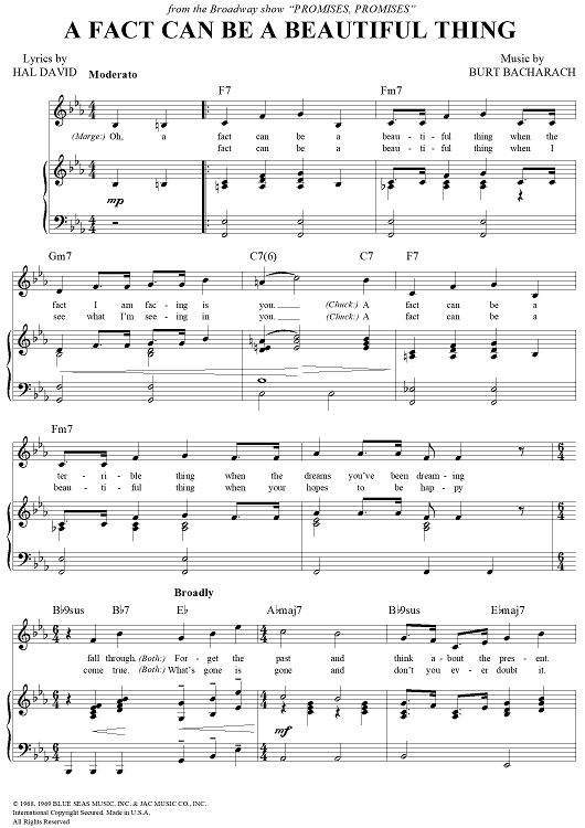 A Fact Can Be a Beautiful Thing