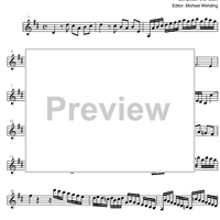 Three Part Sinfonia No. 1 BWV 787 C Major - Bass Clarinet