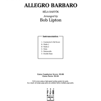 Allegro Barbaro - Score