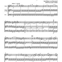 Six String Trios: Trio V in A Major - Score