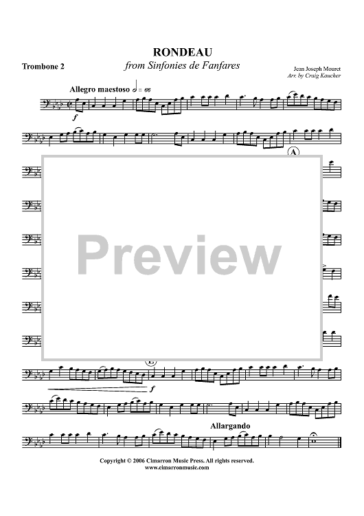 Rondeau - Trombone 2