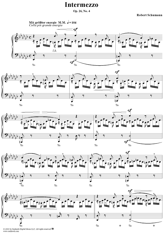 Faschningsschwank aus Wien, Op. 26, No. 4 - Intermezzo