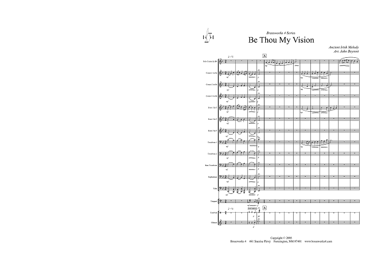 Be Thou My Vision - Score