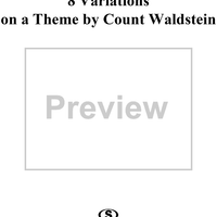 8 Variations on a theme by Count Waldstein in C Major, WoO 67