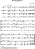 Wedding March - Score