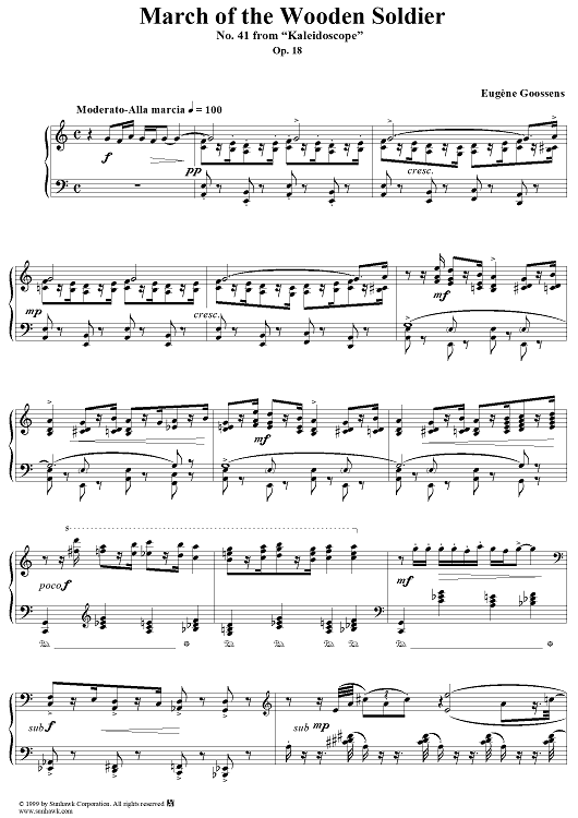 March of the Wooden Soldier - No. 41 from "Kaleidoscope" Op. 18