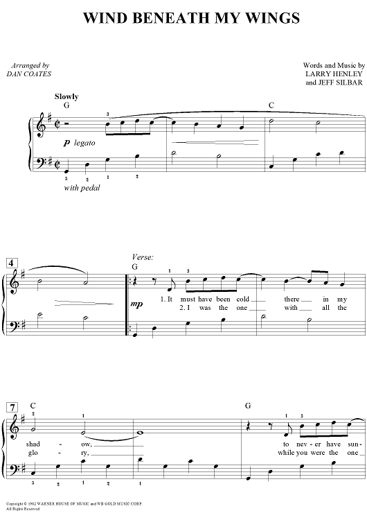 The Wind Beneath My Wings