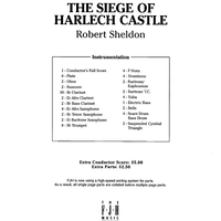 The Siege of Harlech Castle - Score Cover