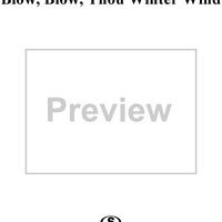 Blow, Blow, Thou Winter Wind - op. 6, no. 3