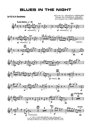 Blues in the Night - E-flat Alto Saxophone 1