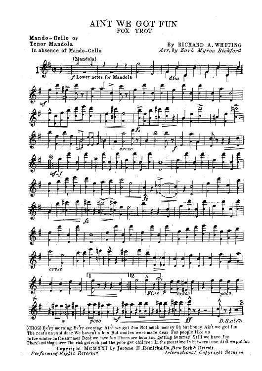 Mandolin & Guitar Collection No. 22 - Mandola/Cello