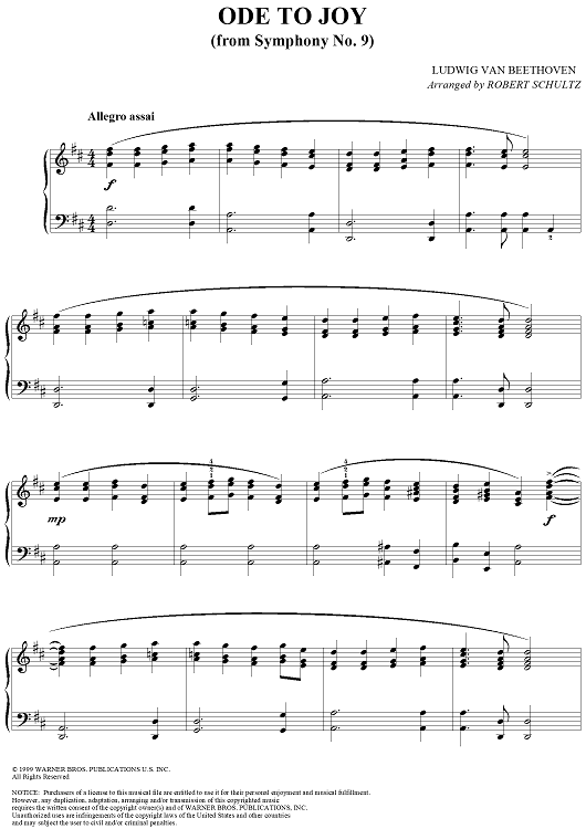 Ode to Joy (from Symphony No. 9)