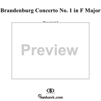 Brandenburg Concerto No. 1: Adagio - Score