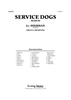 Service Dogs (March) - Score