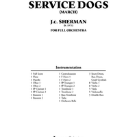 Service Dogs (March) - Score