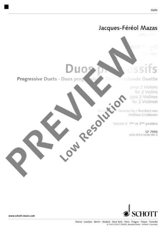 Duos progressifs - Performance Score
