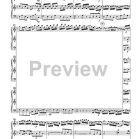 Allegro - from Brandenburg Concerto #2 in F Major - Score