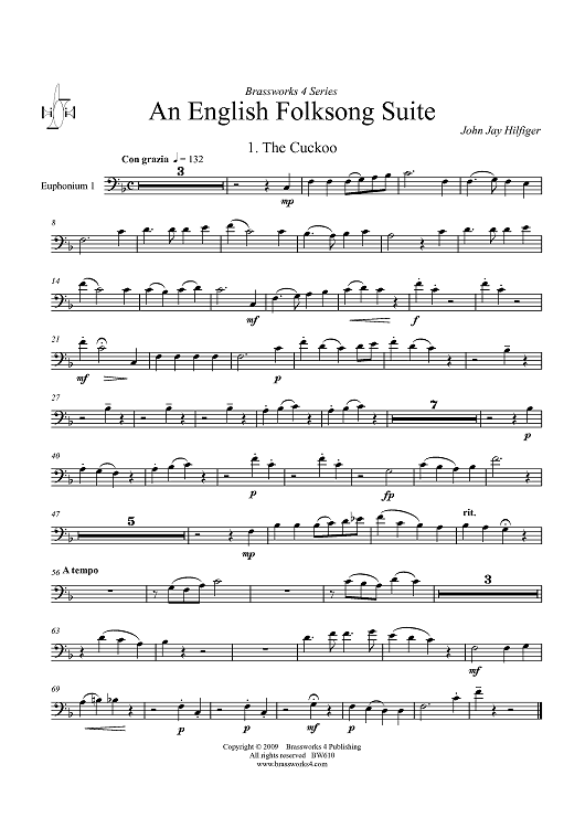 An English Folksong Suite - Euphonium 1