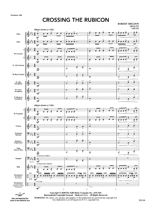 Crossing the Rubicon - Score