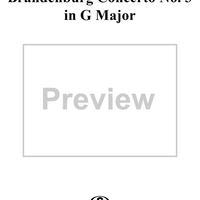 Brandenburg Concerto No. 3 in G Major, BWV1048