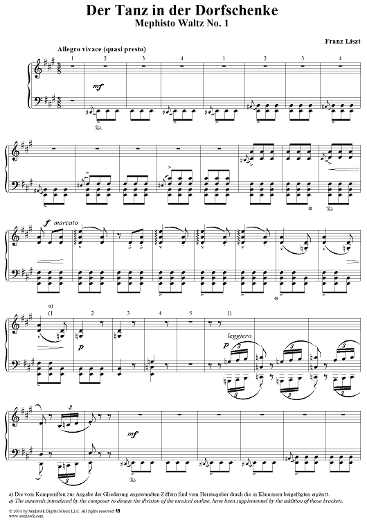 Mephisto Waltz No. 1, S514